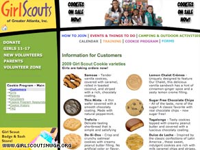 People buying Girl Scout cookies like these on their Web site this year can expect fewer cookies in the packages.