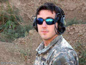 Sgt. Ryan Maseth, a 24-year-old Green Beret, died in a shower at his base in Iraq in January 2008.