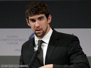 "I acted in a youthful and inappropriate way," swimmer Michael Phelps said in a statement released Sunday.