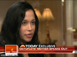 Nadya Suleman, a single mother of 14 children, has set up a Web site asking for donations.