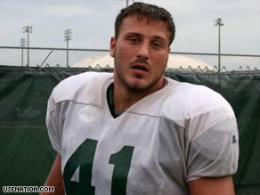 Schuyler was a walk-on defensive end at the University of South Florida in 2006 but didn't play in a game.