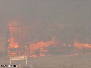 Texas' drought, as well as low humidity and high winds, is said to have contributed to the blaze.
