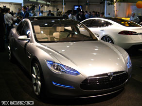 Tesla unveils its Model S sedan, with a base price of $57,400. The manufacturing plant will be in California.