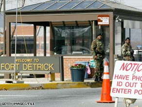 Fort Detrick is the home of the Army's top biological research facility.