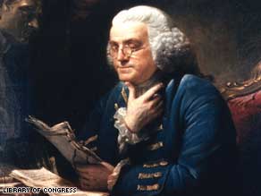 The letters cover Benjamin Franklin's success in dealing with a British general.