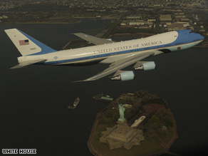 A 747 flyover of New York for a photo shoot caused a scare late last month.