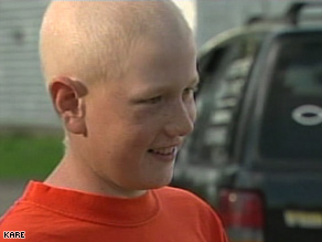 Doctors say Daniel Hauser's lymphoma responded well to a first round of chemotherapy in February.