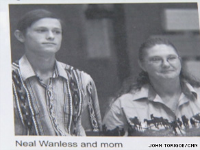 Neal Wanless, winner of the $232 million lottery in South Dakota, shown here in a high school yearbook.