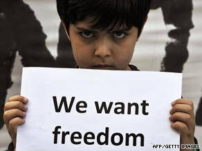 Global protest pictures, such as this one from Athens, Greece, have captured the interest of Iranian-Americans.