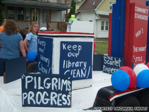 Jim and Ginny Maziarka lost the first round of their book challenge, but they expect to try again.