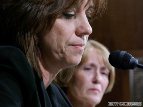 Ryan Maseth's mother, Cheryl Harris, left, and Larraine McGee testify about their sons' deaths in July 2008.