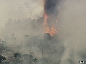 The Sheep Fire burned 3,500 acres in Southern California and is only 10 percent contained, officials say.