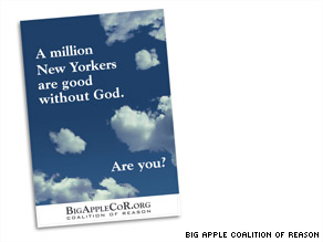 A coalition of atheist groups will place ads in New York subway stations next week.