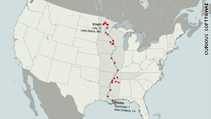 mississippi river map huck finn