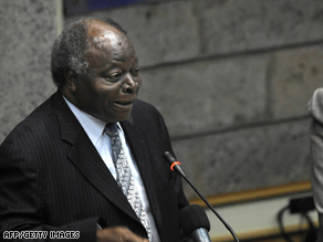 Philip Alston called for Kenyan President Mwai Kibaki (pictured) to fire the police commissioner.