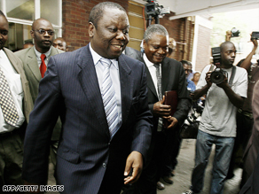 Zimbabwe's prime minister Morgan Tsvangirai was visiting cholera patients at a hospital in Harare.