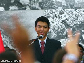 Andry Rajoelina is six years too young to be Madagascar's president under its constitution.