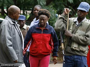 Human rights activist Jestina Mukoko is one of 18 held over an alleged plot to topple Zimbabwean president Robert Mugabe.