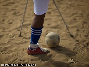 Coach Paul Tolbert says many members of Liberia's amputee football team had lost the will to live. Football has given them hope.