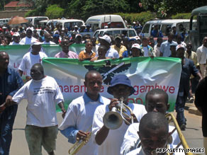 In March, people in Burundi demonstrate in favor of a measure banning homosexuality. It became law in April.
