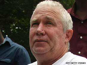 Roy Bennett talks to the press in March 2009, a few moments after being released on bail.