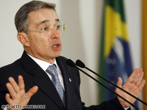 President Alvaro Uribe says a reward has been offered for information in Father Juan Gonzalo Aristizabal's death.