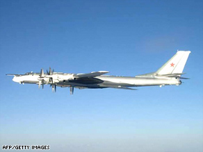 Canadian jets intercepted Russian TU-95 Bear bomber aircraft last week similar to this one.