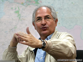Caracas Mayor Antonio Ledezma, shown in February, alleges many of his duties have been illegally usurped.