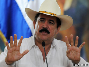 Honduran President Jose Manuel Zelaya was ousted in a military-led coup.