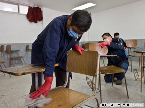 After the first confirmed swine flu reports in April, Mexico shut down all of its schools and many public venues.