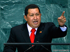 Venezuelan President Hugo Chavez spoke highly of President Obama at the United Nations on Thursday.