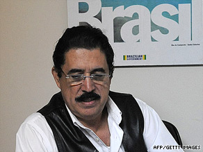 Ousted President Jose Manuel Zelaya has been staying in the Brazilian Embassy in Tegucigalpa, Honduras.