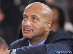 Mayor Ray Nagin watches President Obama speak in New Orleans, Louisiana, on Thursday.