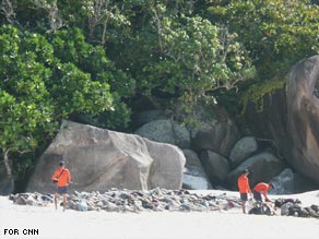 Photograph released by Thai navy showing a group of illegal immigrants captured on December 12.