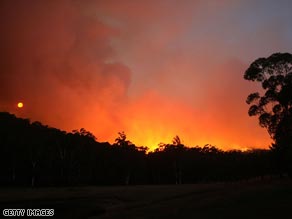 Deadly bushfires sweep through Victoria, Austrialia.