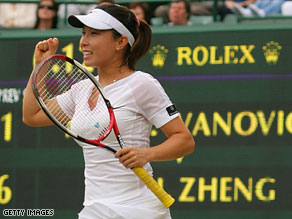 Zheng Jie was the first Chinese player to reach a Grand Slam tournament semi final.