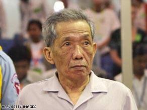 Duch, a former prison chief with the Khmer Rouge, is on trial for allegedly participating in the killing of inmates.