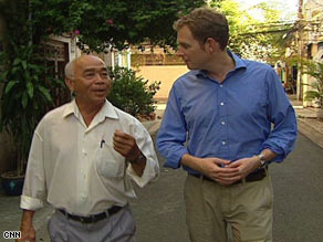 Vietnamese retired television cameraman Ho Van Tay talks to CNN's Dan Rivers.