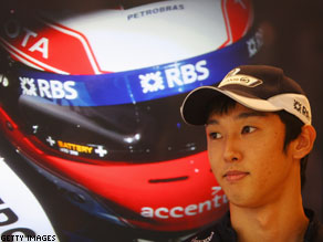 Eyes on the prize: Nakajima is aiming for better results in his second season.