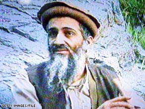 Osama bin Laden is seen in an image taken from a videotape that aired on Al-Jazeera in September 2003.
