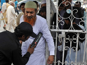 Authorities beefed up security of sensitive locations in Punjab province after a suicide attack.