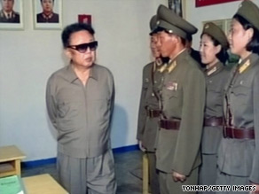 There have long been persistent rumours about Kim Jong Il's poor health (left).