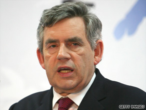 British Prime Minister Gordon Brown, shown at the G-8 summit earlier this week, says troop deaths have hurt him.