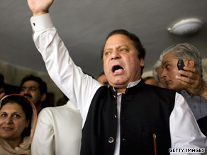 Sharif, head of the Pakistan Muslim League-N political party, returned from exile in 2007.