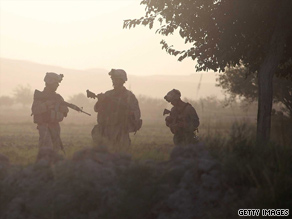 U.S. Marines take part in an operation to push Taliban fighters out of Herati, Afghanistan, on Sunday.