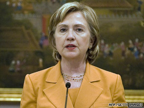 U.S. Secretary of State Hillary Clinton speaks during a press conference in Bangkok on Tuesday.