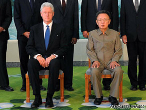 Former President Clinton meets Tuesday with North Korea leader Kim Jong Il.