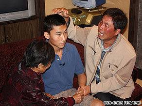 Christian Norris is reunited with is uncle and grandmother in Beijing.