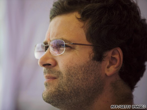 Rahul Gandhi, the heir apparent of India's ruling Congress party.