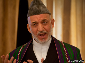 Karzai gives a news conference Thursday to defend his corner in the face of international allegations of vote fraud.